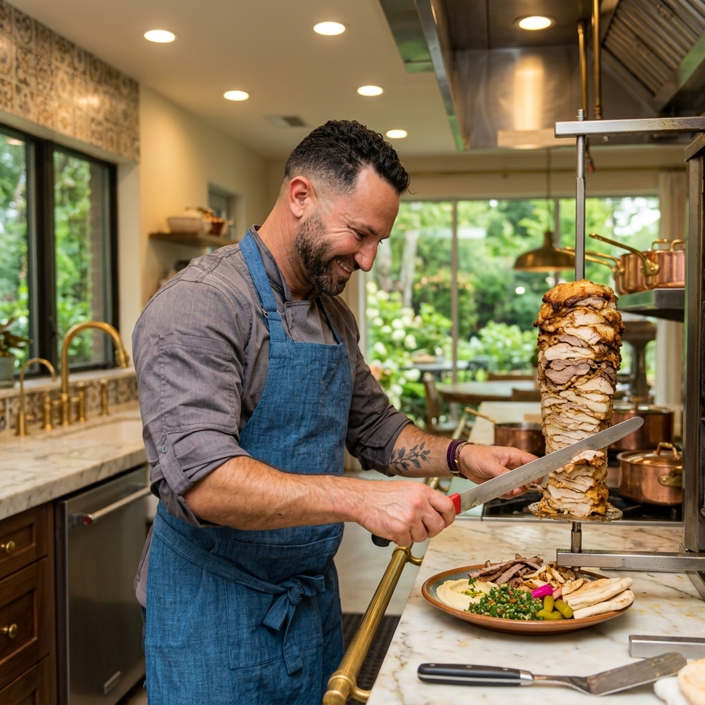 Chef Yaniv Cohen Cooking